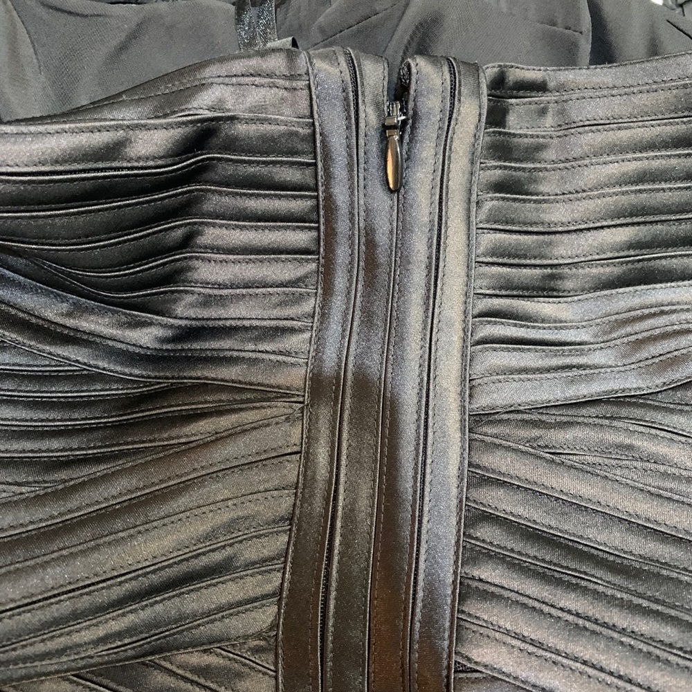 BCBGMaxAzria One-Shoulder Black Mini Dress - Picture 7 of 13
